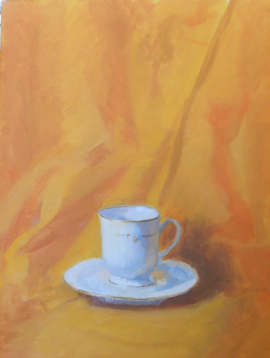 THE TEA CUPoil on canvas 8x10